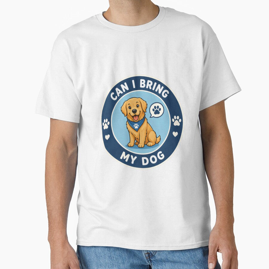 Can I Bring My Dog Golden Retriever Pet Owner Dog Lover by SkeletonsDanger