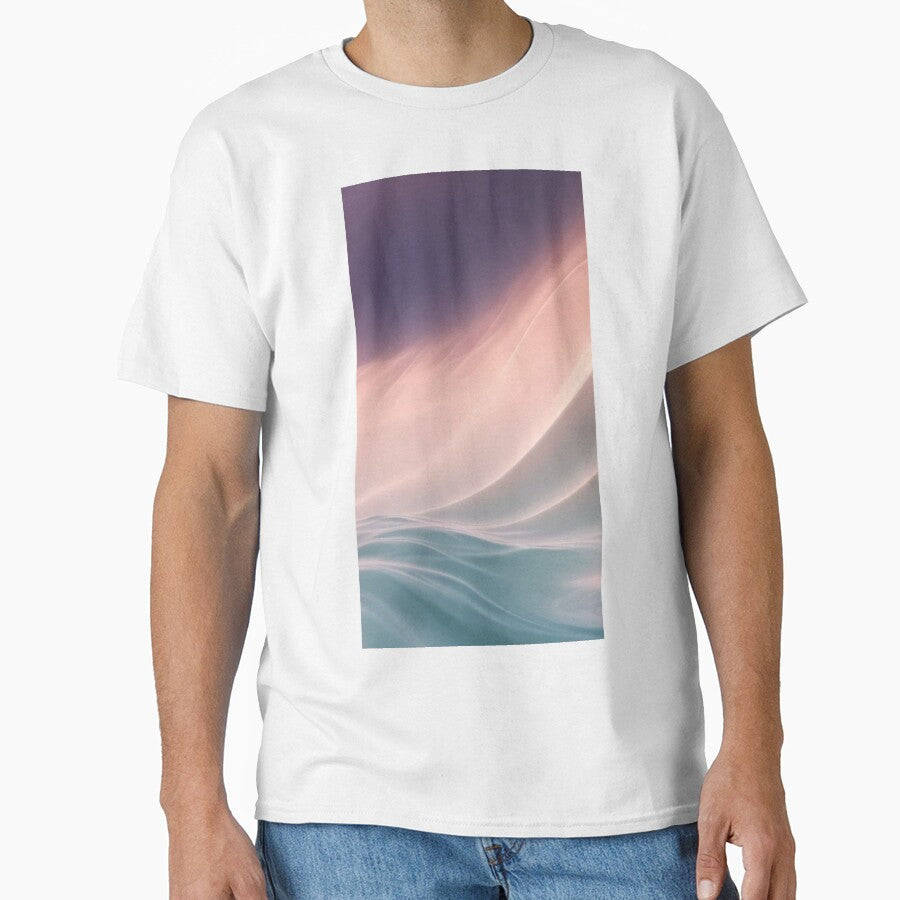 Aesthetic Pastel Waves Abstract Minimalist Rose Gold Mint Silk Pattern by LYAN-STORE