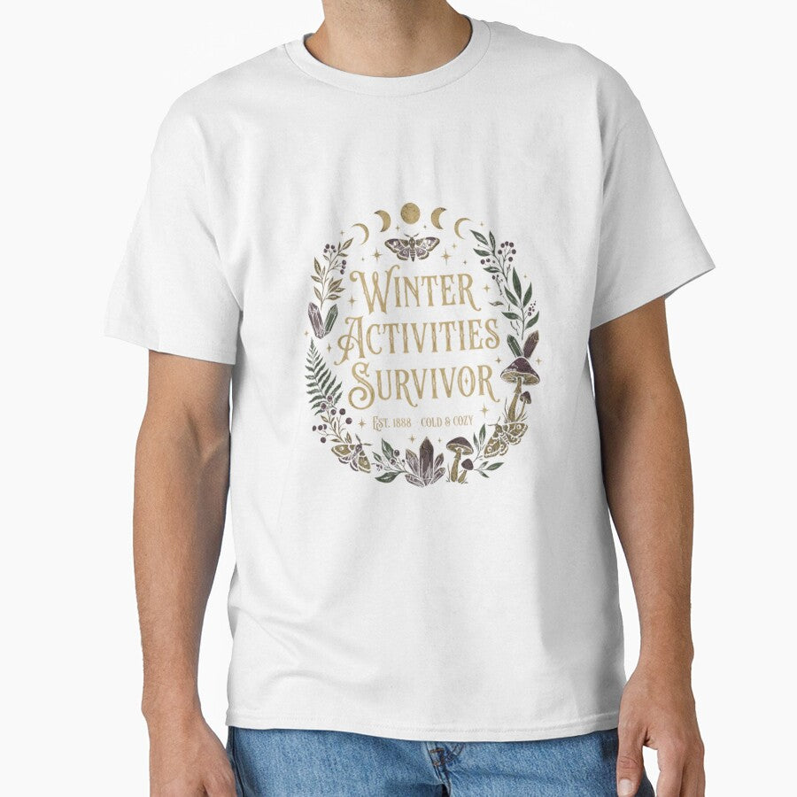 Winter Activities Survivor Whimsigoth Moon Phase Moth Crystal Mushroom by anass002