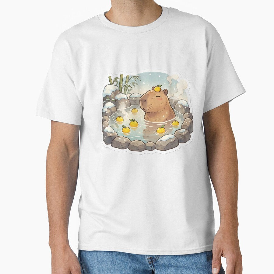 Capybara Hot Spring Yuzu Bath Chill Winter by StickyGuys