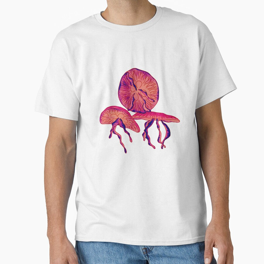 Psychedelic Pink Jellyfish Friends by FEM-creative