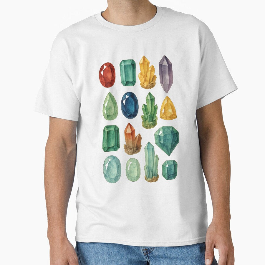 Crystal Stone Set Sticker | Mystical Gemstone Design | Spiritual Healing Illustration | Magical Decorative Graphic by PaintedPixels01