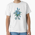 Pixel Floral - Arrangement in Blue (light) by theCatghost