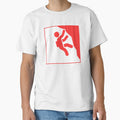 Rock Climbing Icon | Red Climber Graphic by Piising