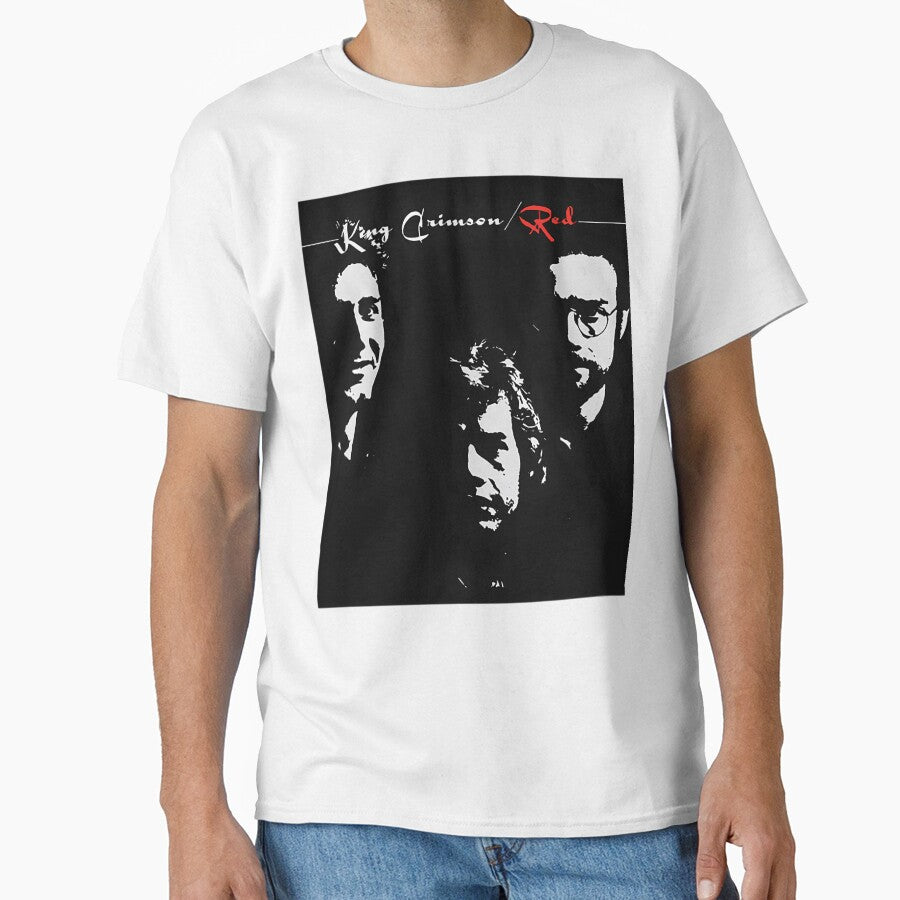 Progressive Rock Band Black and White Red by checkashirt