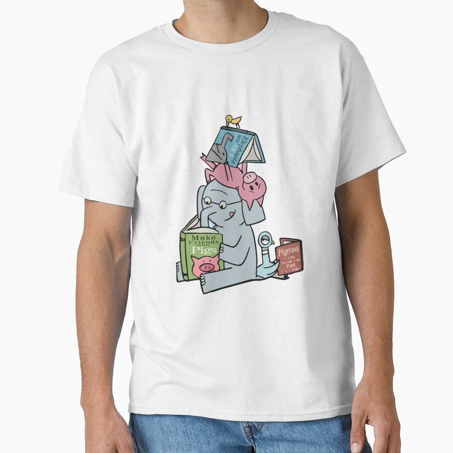 Elephant and Piggie reading by Walidovicstore
