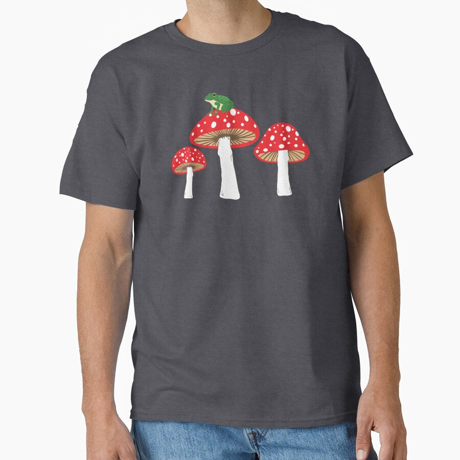 Frogs on mushrooms by Jennifer Ladd