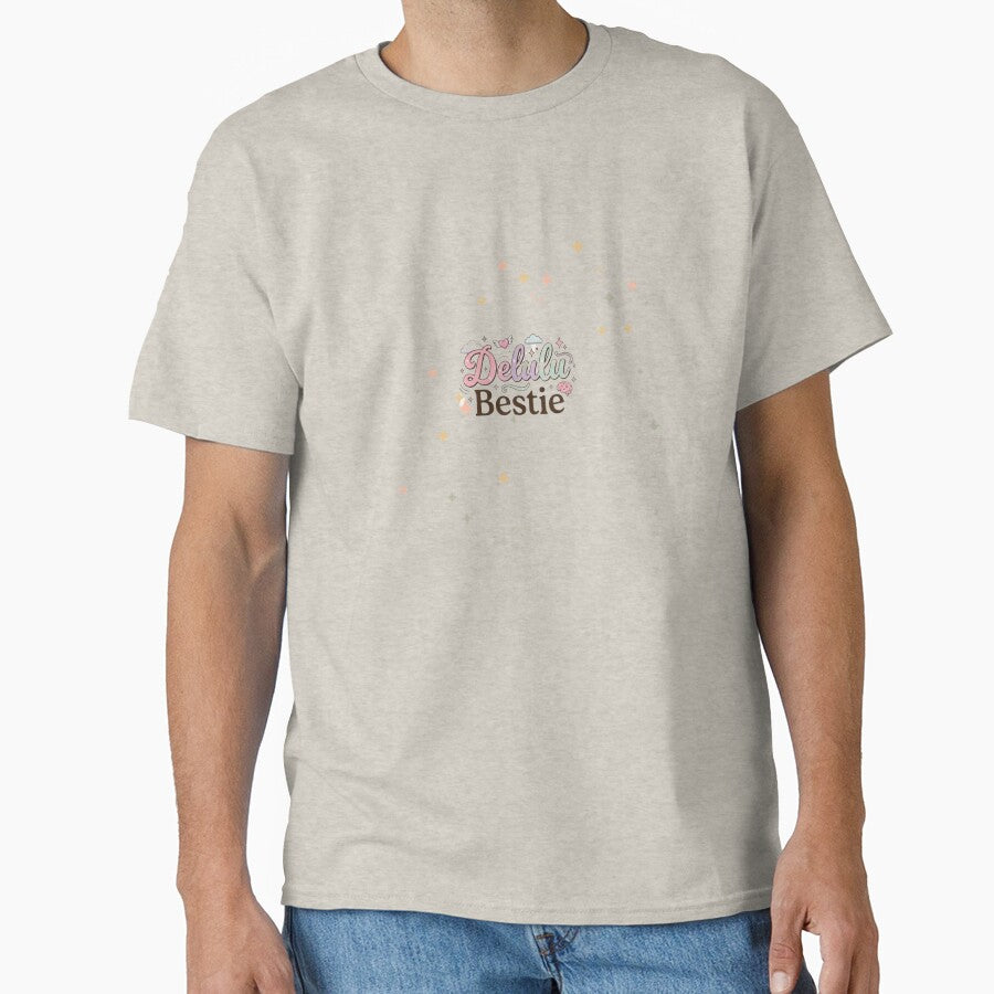 Delulu Bestie Trendy Aesthetic Typo by Lirendesigns
