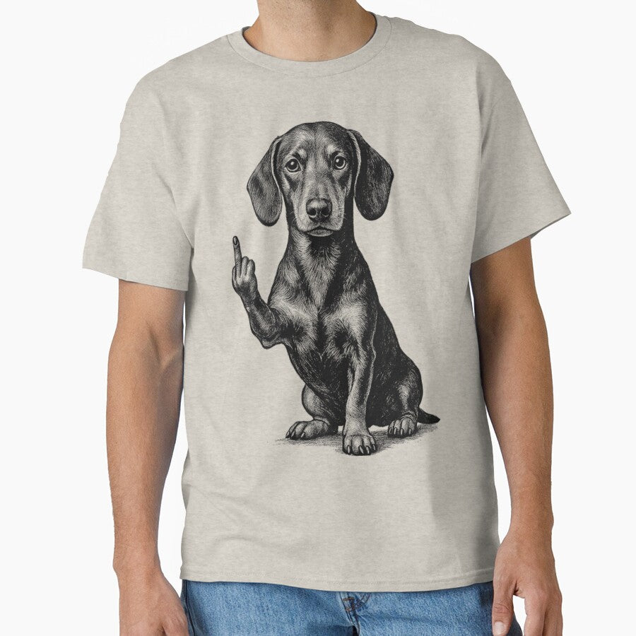 Dachshund Flipping The Bird by Baby-Care