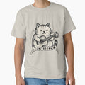 Meowtallica: Feline Guitarist in Metal Style by Tourloutoart24