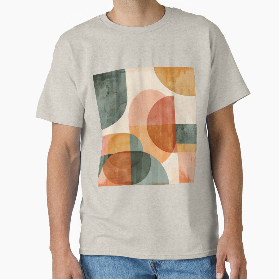 Mid Century Modern Abstract Shapes | Retro Geometric Wall Art by GrinGalore