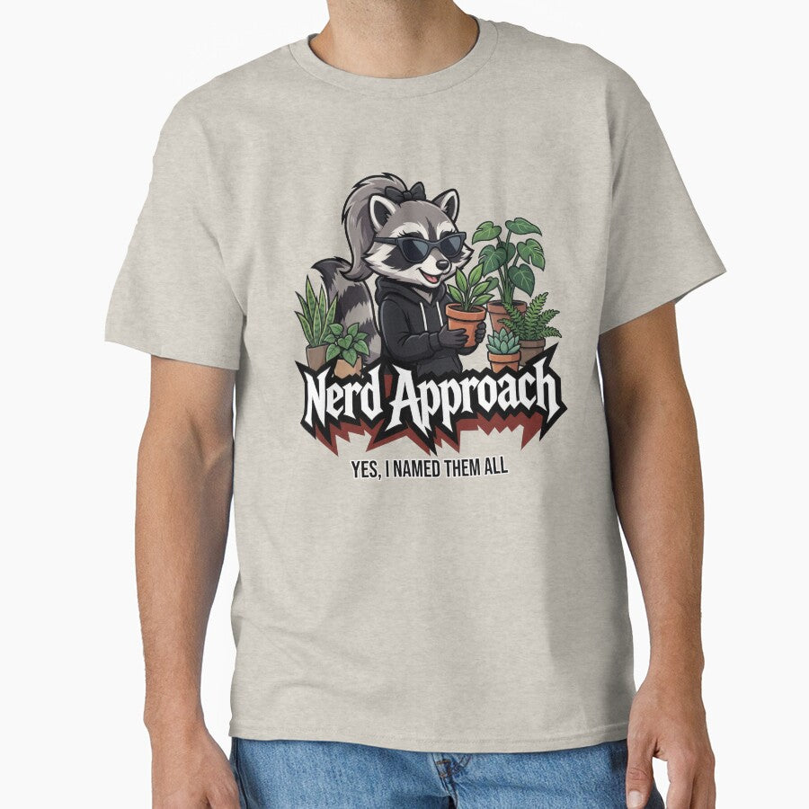 Obsessive Plant Lady Raccoon, Serious About Watering by NerdApproach