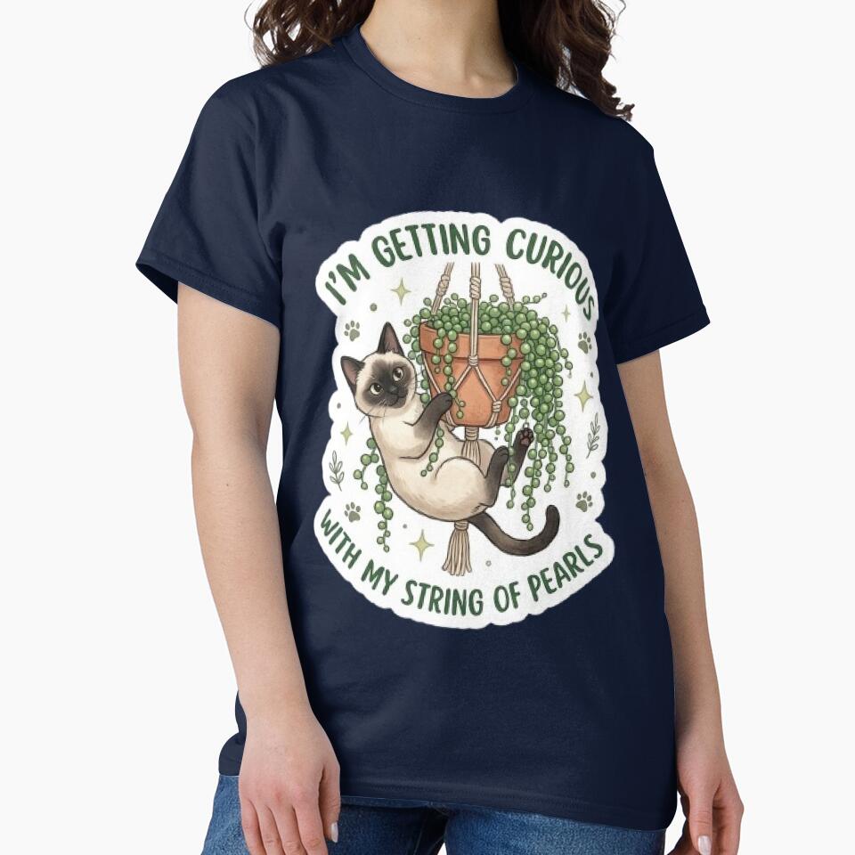 Siamese Cat String of Pearls - Rare Plant Lover Sticker by Barkashow