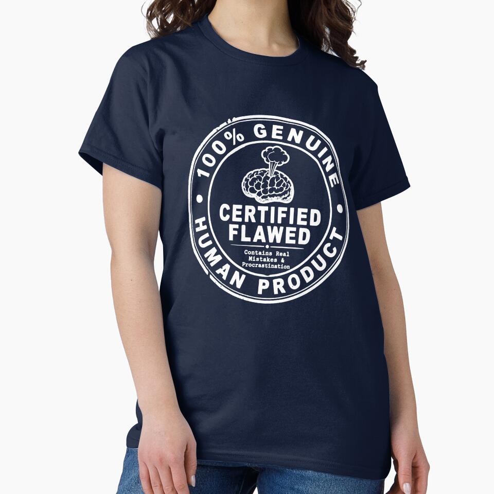 100% Genuine Human Product - Certified Flawed White Stamp by Message from Earth