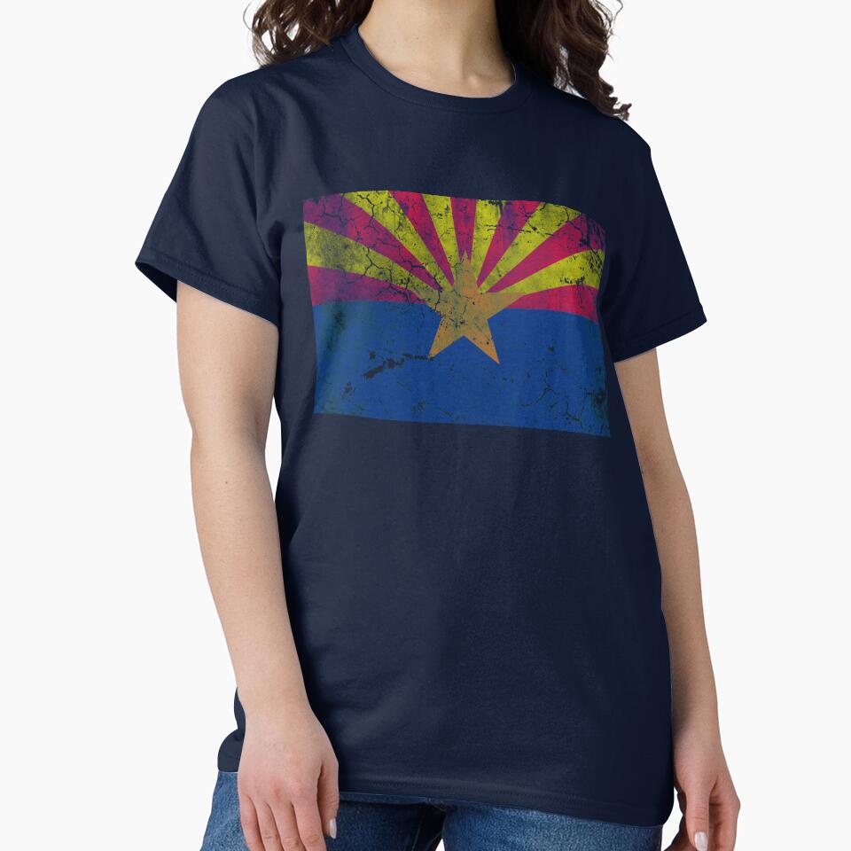 Vintage Distressed State Flag of Arizona by frittata