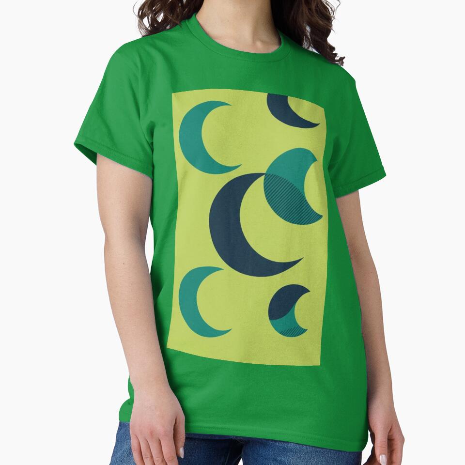 Abstract moon phases pattern — minimalist celestial design by xaiartist