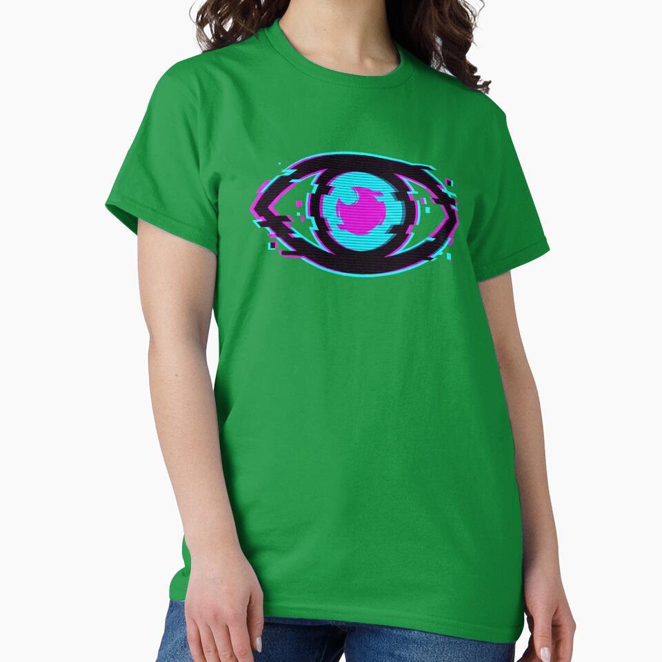 Cyberpunk Glitch Eye Neon Surveillance 2026 by MarCinu Art