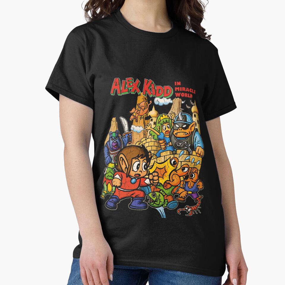 Alex Kidd Alex Kidd Gaming Graphic Tee by Senpaiwaves