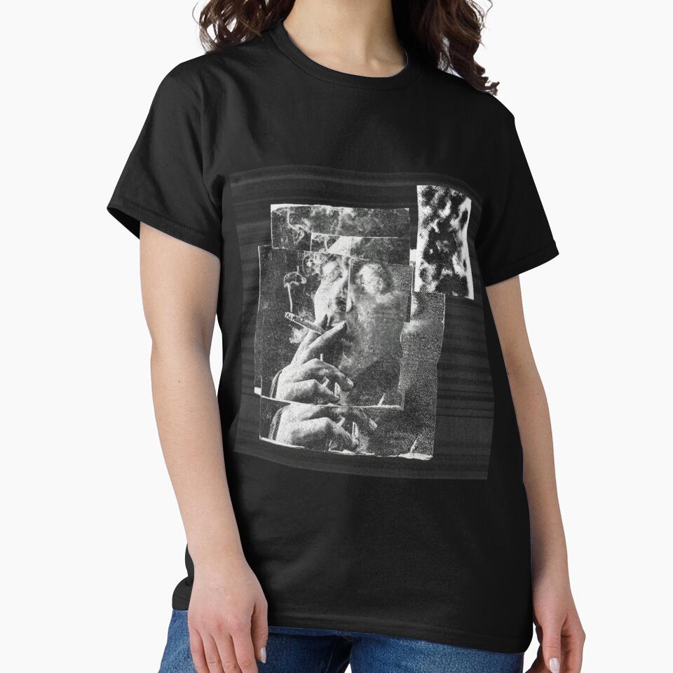 Post Punk Smoking Collage Black White Aesthetic by MetalStudio