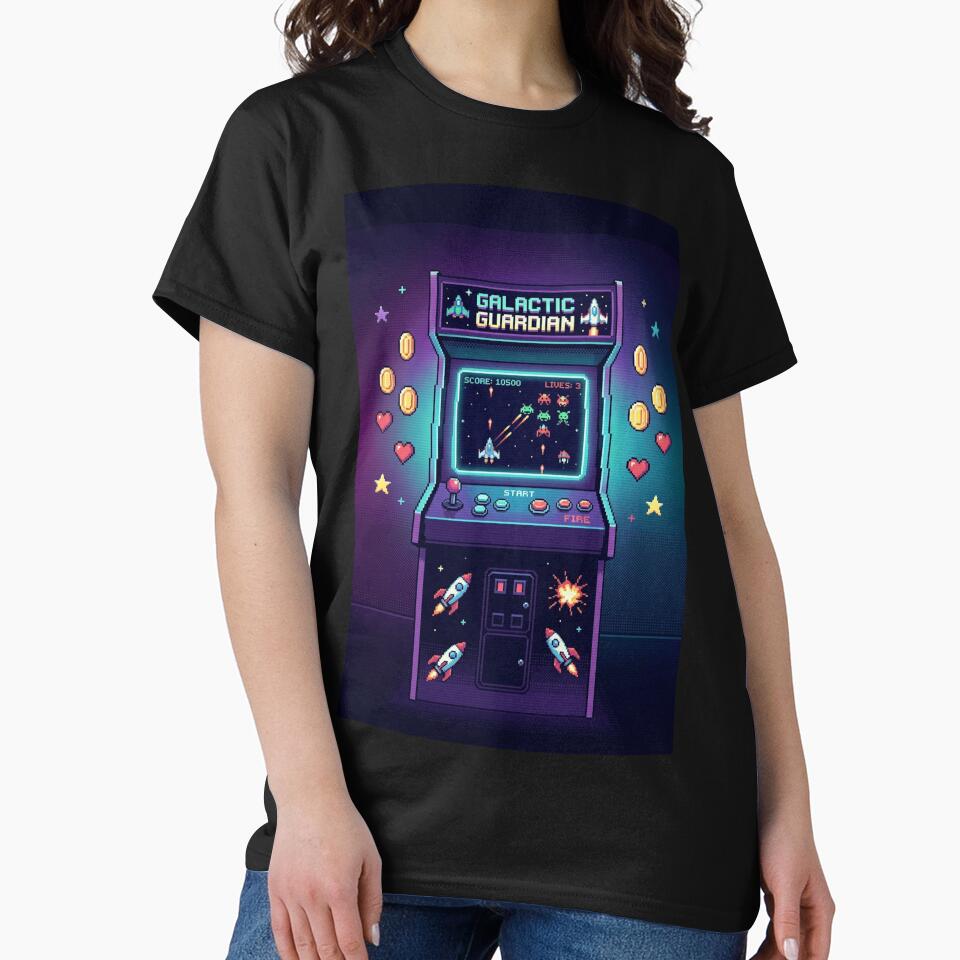 Retro Arcade Pixel Art — Vintage 80s Gaming Cabinet | Synthwave Gamer Gift by spectomine