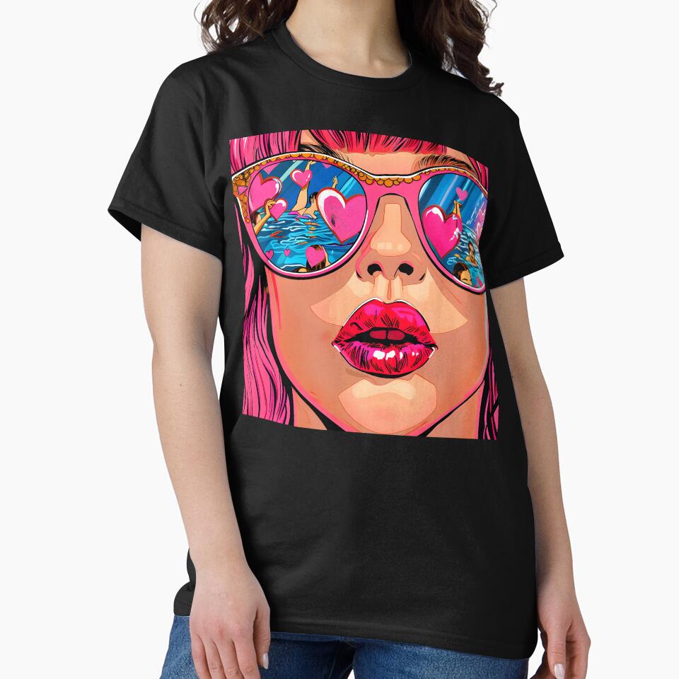 Pop Art Female Colorful Summer Fun By Pool by DEC02