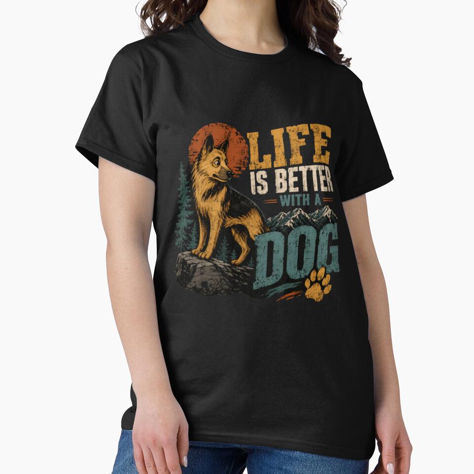 Life Is Better With A Dog German Shepherd Owner Pet Lover Canine by HumansStuck12
