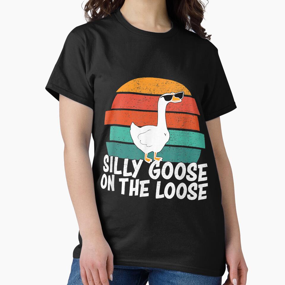 Silly Goose On The Loose Vintage Tee by ConradEan