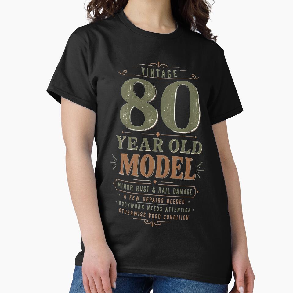 80th Birthday - Funny Gift Distressed Design by FernaRoje