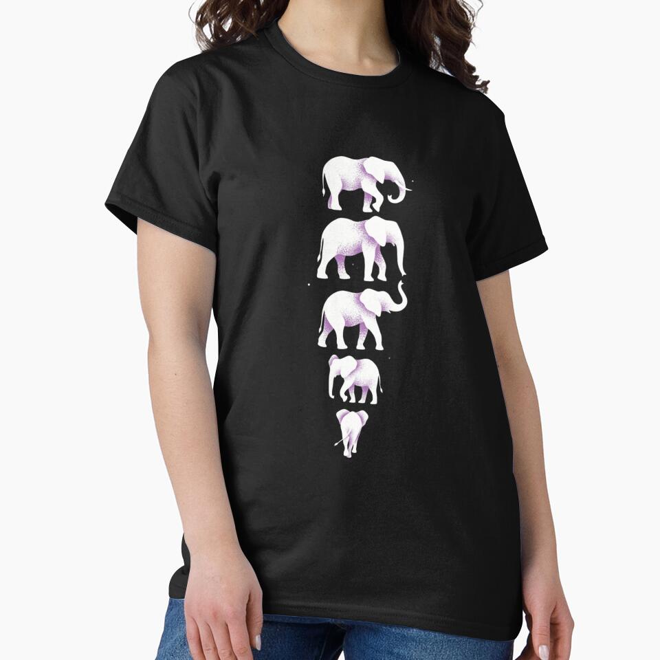 A Belkis Ayón-style illustration of five stylized elephant silhouettes by 123ks