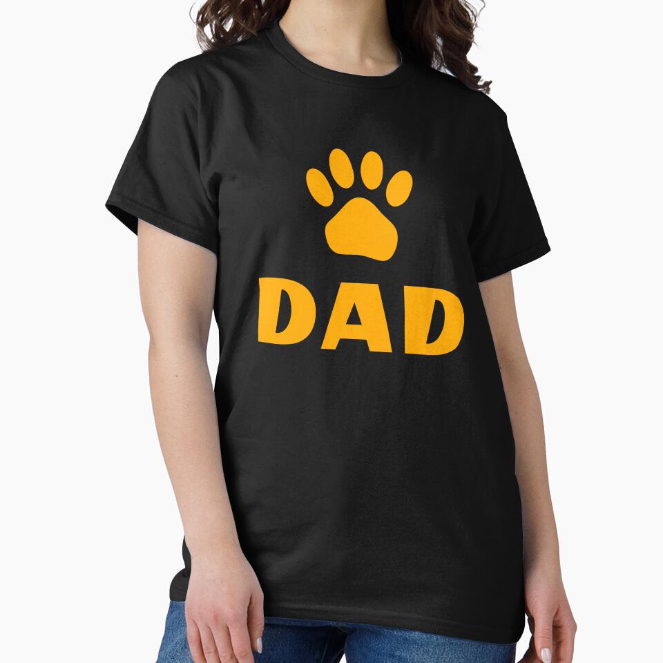 Proud Pet Dad Paw Print Father's Day by AntiqueImages