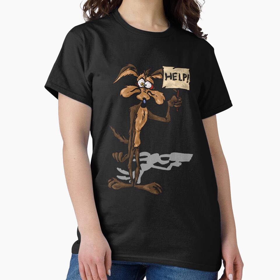 Wile E Coyote Pop Art Print Help by Sidney Holthaus