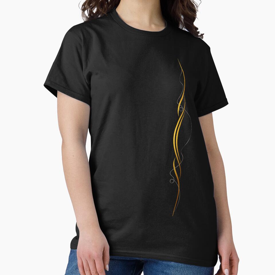 Abstract gold lines by Moonlight-Art-