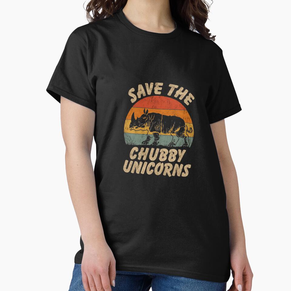 Save The Chubby Unicorns Rhinoceros Conservation Funny Animal Lover by JonesFlora2025