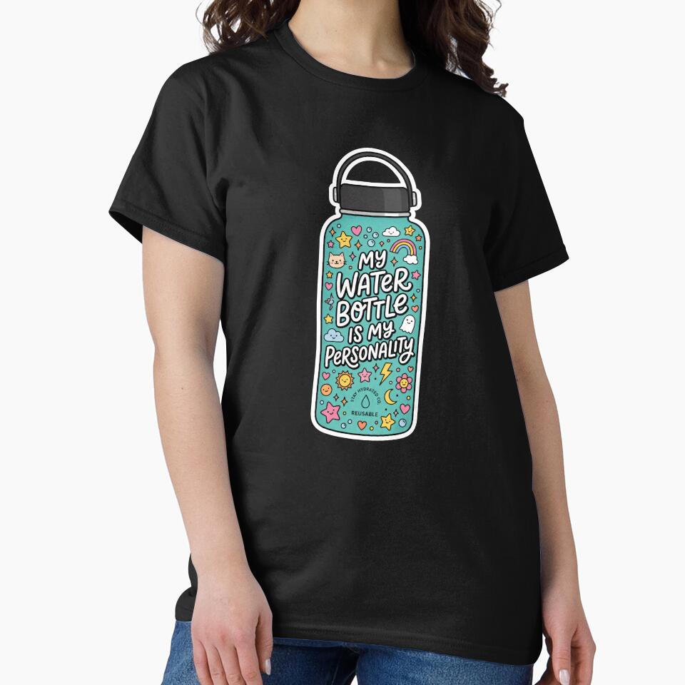 My Water Bottle Is My Personality Kawaii Aesthetic Hydration by SplashTastic