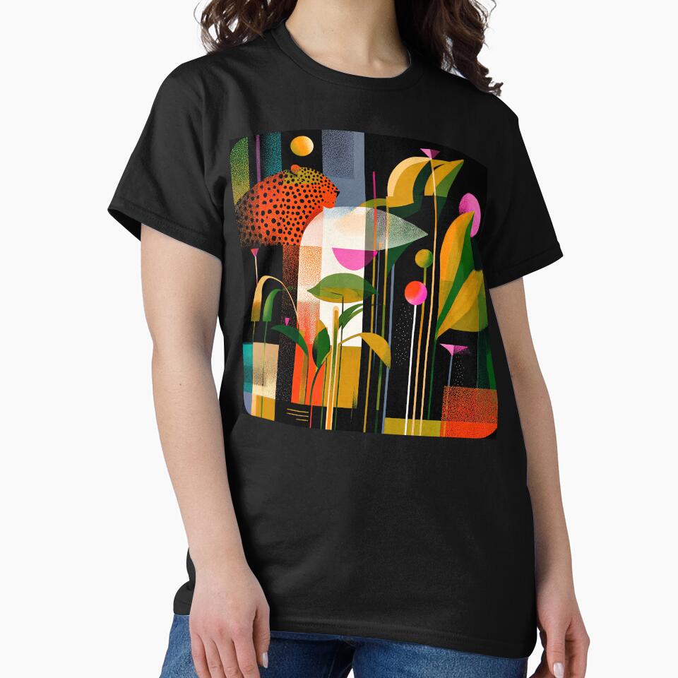 Tropical Leaves And Exotic Tiger Pop Art-Style by DEC02