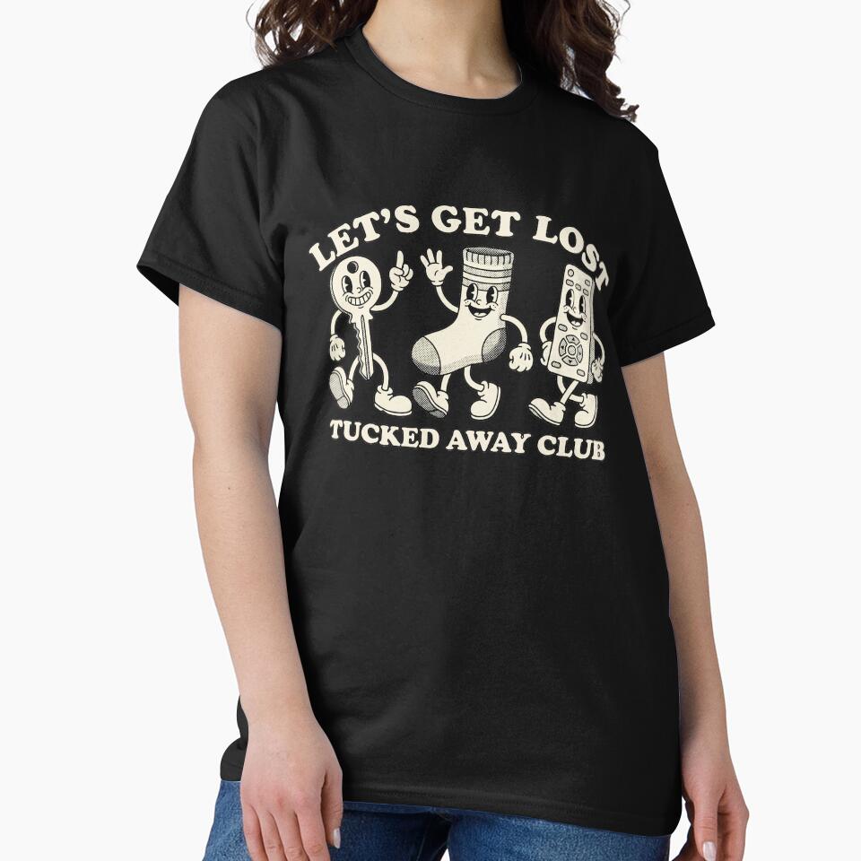 Let's Get Lost Tucked Away Club - Funny Retro Rubber Hose Cartoon by AdyKurniawan