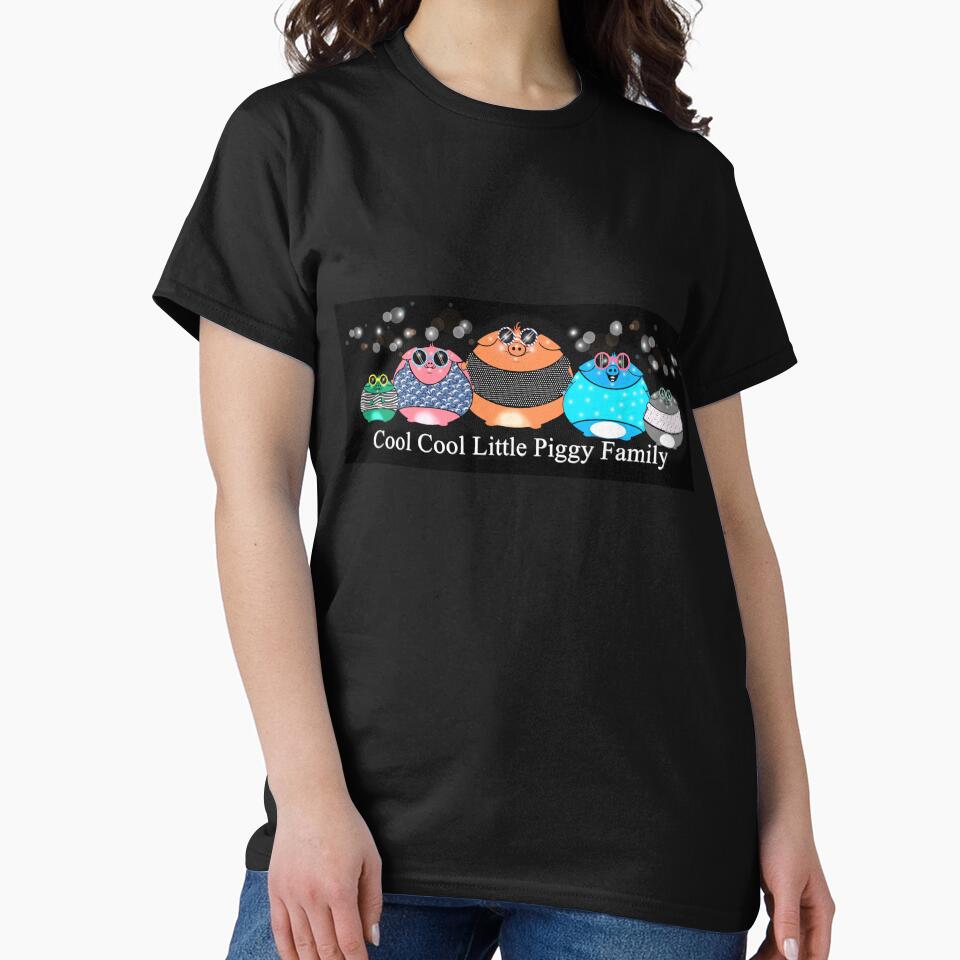 Cool Cool Little Piggy Family by Shirley cute art