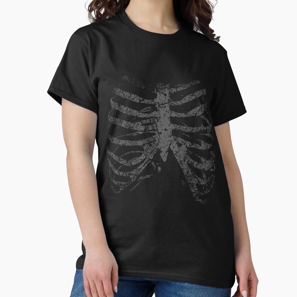(Gray) Grunge Ribcage by calaveria