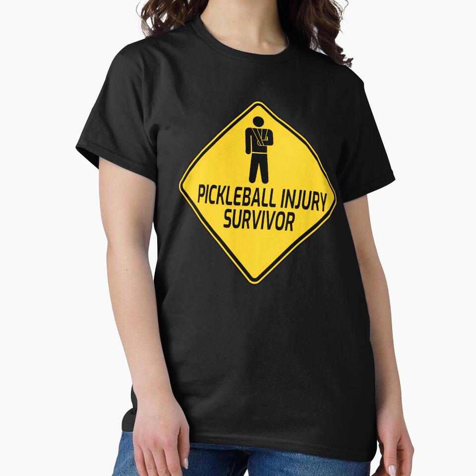 Pickleball Injury Survivor Funny Pickleball Saying by jojosign