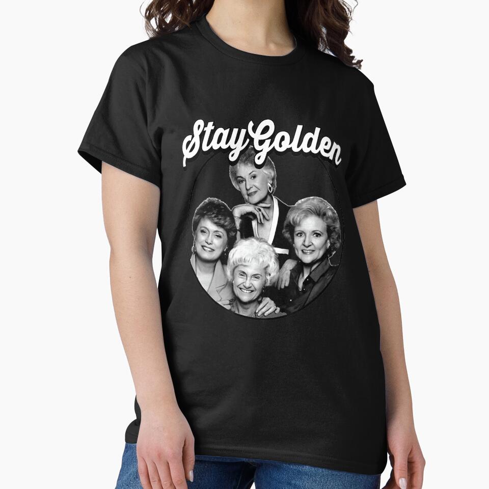 The Golden Girls Stay Golden Glitch Typography by WolskiFrida