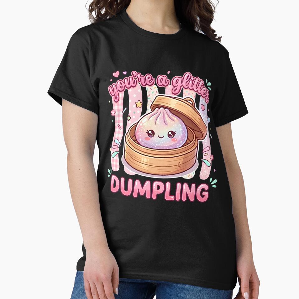 Glitter Dumpling Cute Girly Food Pun by LASTIQUE-dd