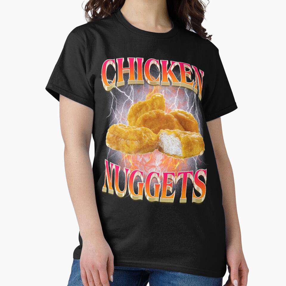 Funny Chicken Nuggets Bootleg 90s Vintage by BelkaMd