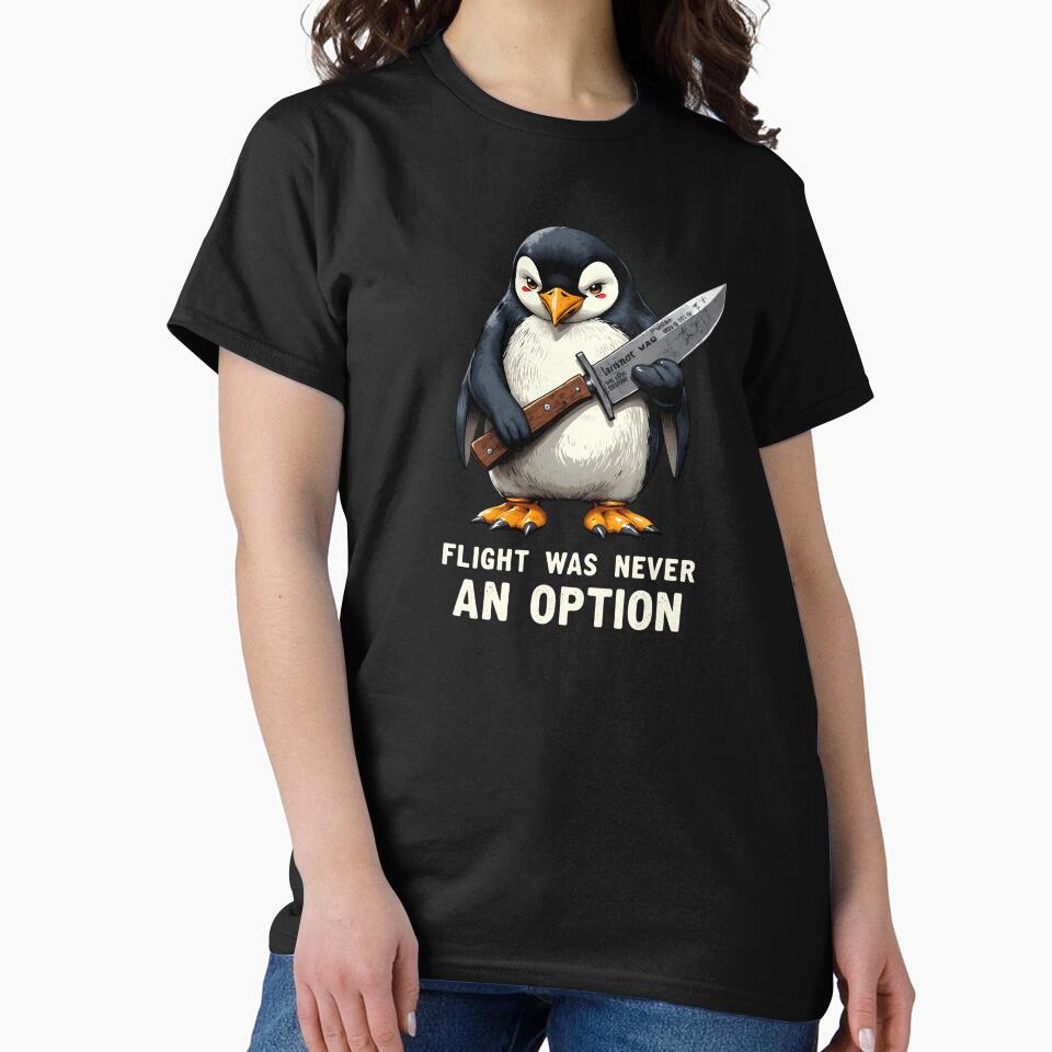 Flight Was Never an Option Funny Penguin by MaciejRudzinsky
