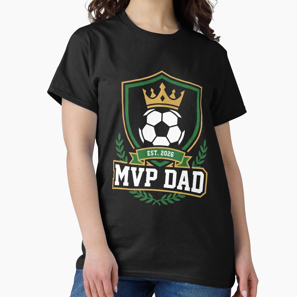 MVP Dad Soccer Crest Crown Father's Day by TeNovaStudio