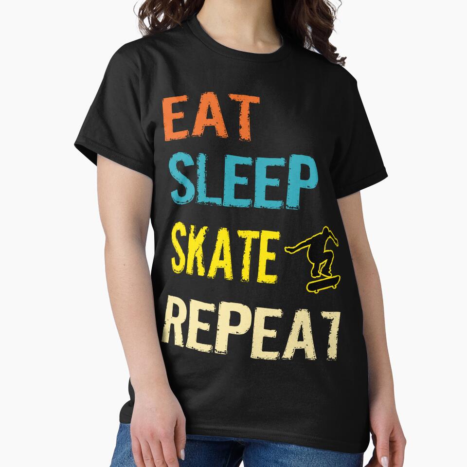 Eat Sleep Skate Repeat Skateboarding For Men Skateboarder by dannybel