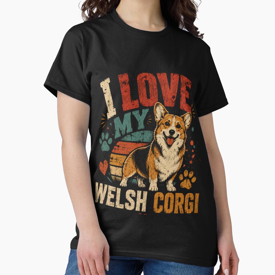 I Love My Welsh Corgi Dog Lover Pet Owner Canine by RetroMini2026