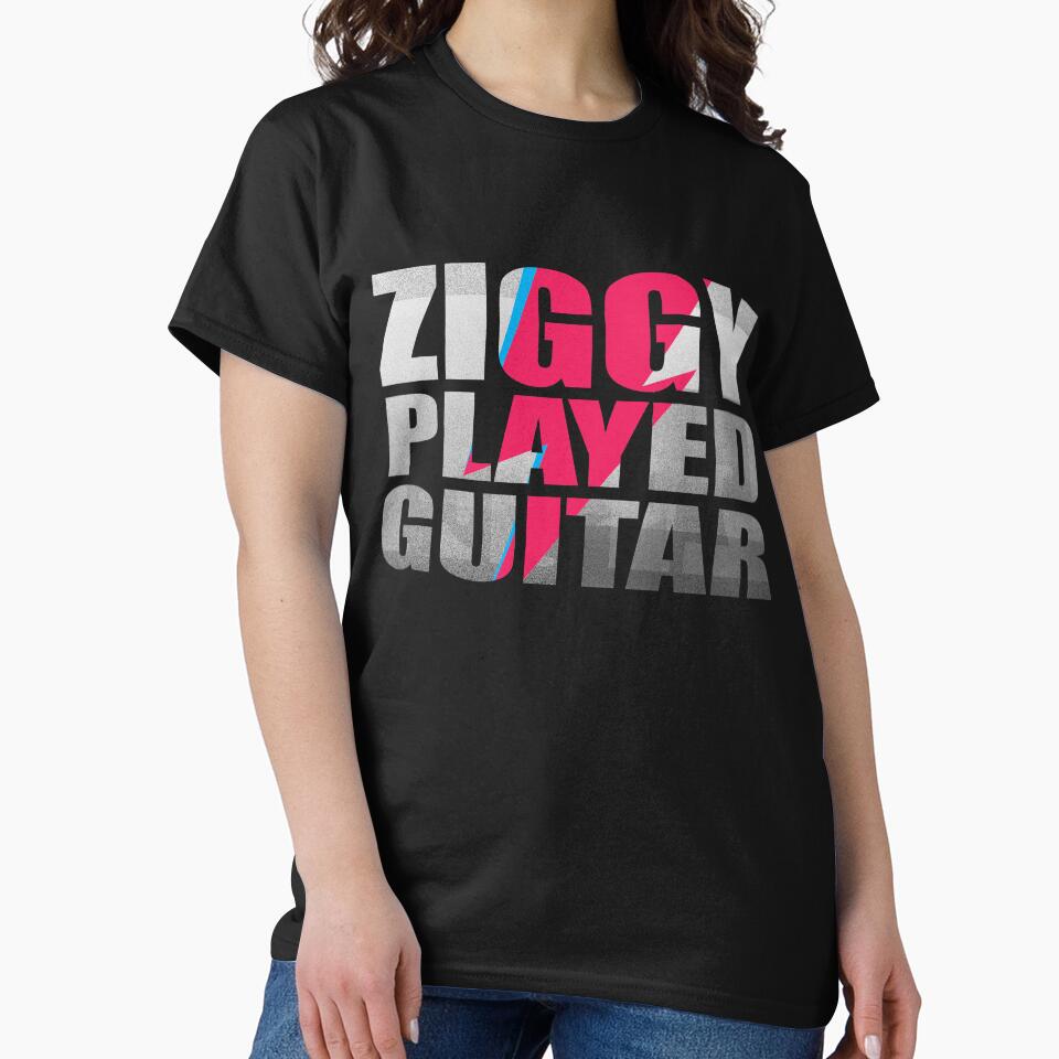 ZIGGY PLAYED GUITAR #ON BLACK by artpopop