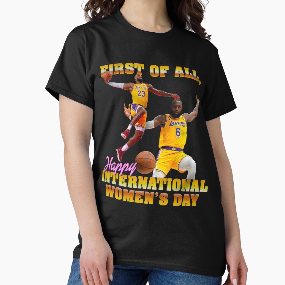 First Of All Happy International Women's Day Funny Basketball Meme by cerima