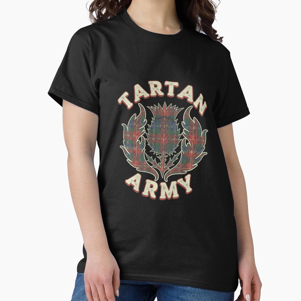Scottish Tartan Thistle Emblem Scotland Long by TinaHeaney