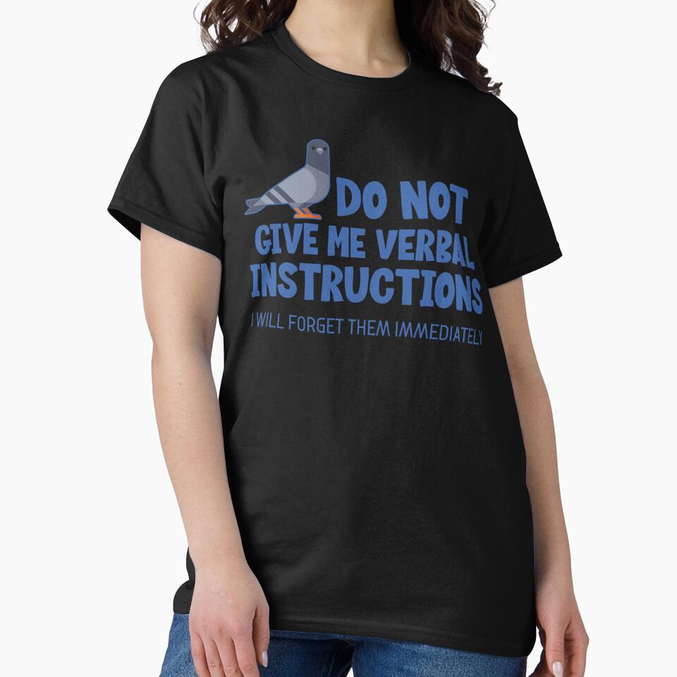 Verbal Instructions ADHD Autism Pigeon by Clara Hollins